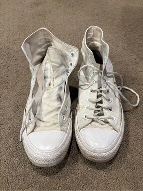 Converse All White Canvas Size 9